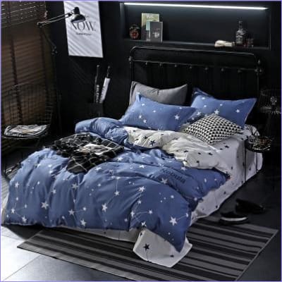 Dětský Povlak Na Peřinu Kosmonauti Hvězdná Obloha