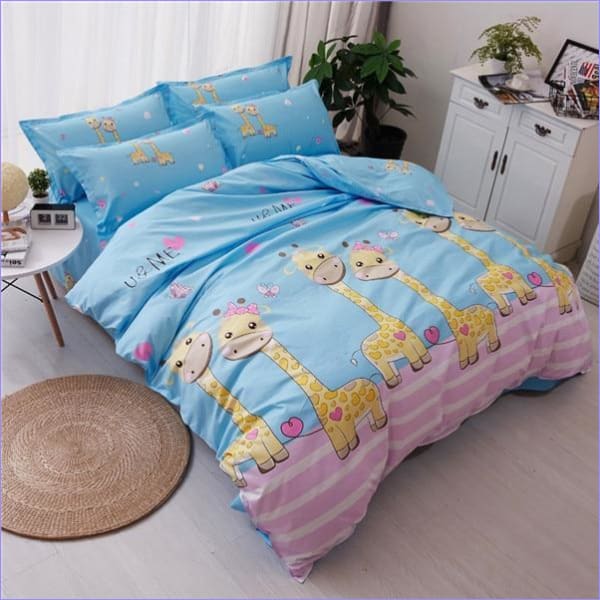 Kreslený Žirafy Děti Povlak Na Peřinu