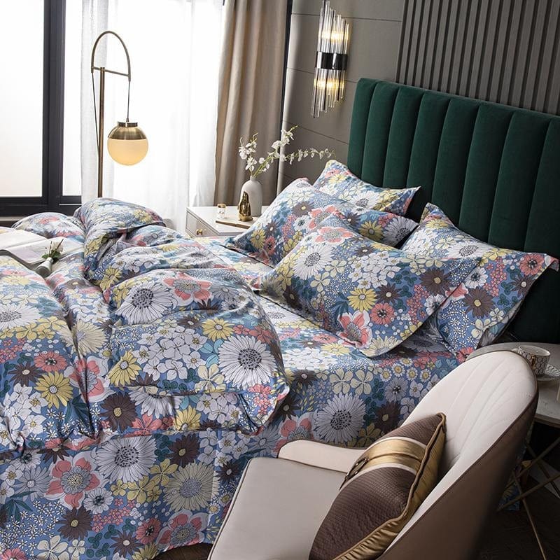 Vintage Květinový Povlak Na Peřinu