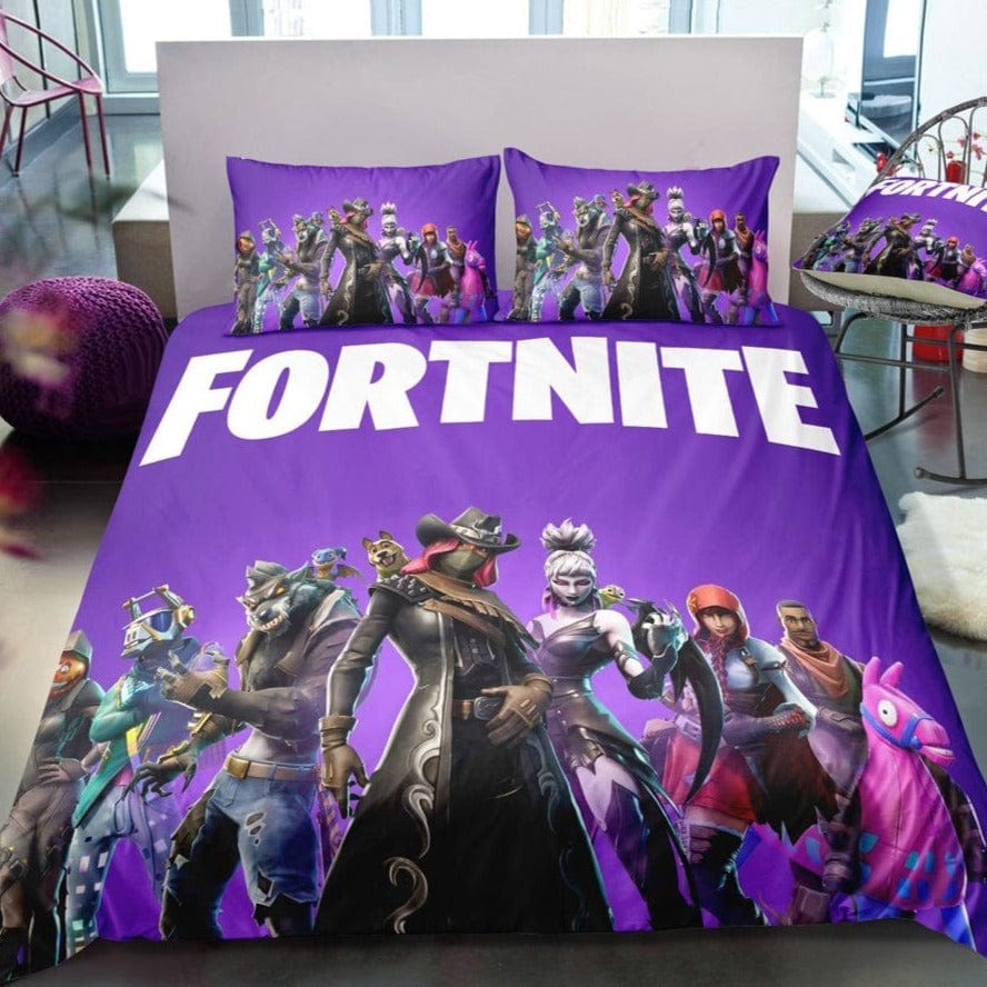 Potah Na Přikrývku Fortnite Pro 1 Osobu Fialový