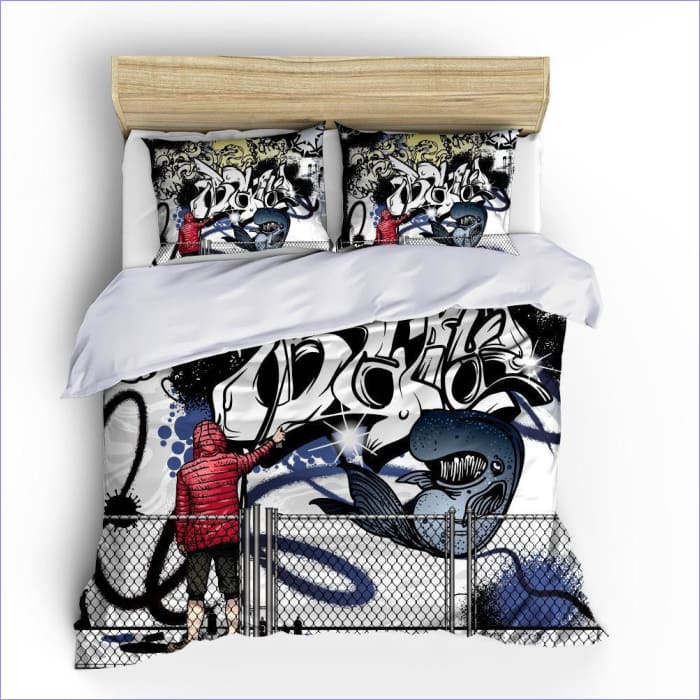 Graffiti Povlak Na Přikrývku Pro 1 Osobu