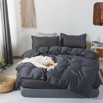 Šedočerný Grafický Povlak Na Peřinu