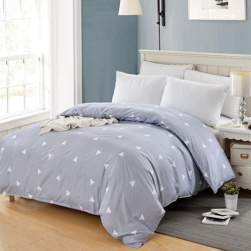 Šedý Trojúhelníkový Povlak Na Přikrývku