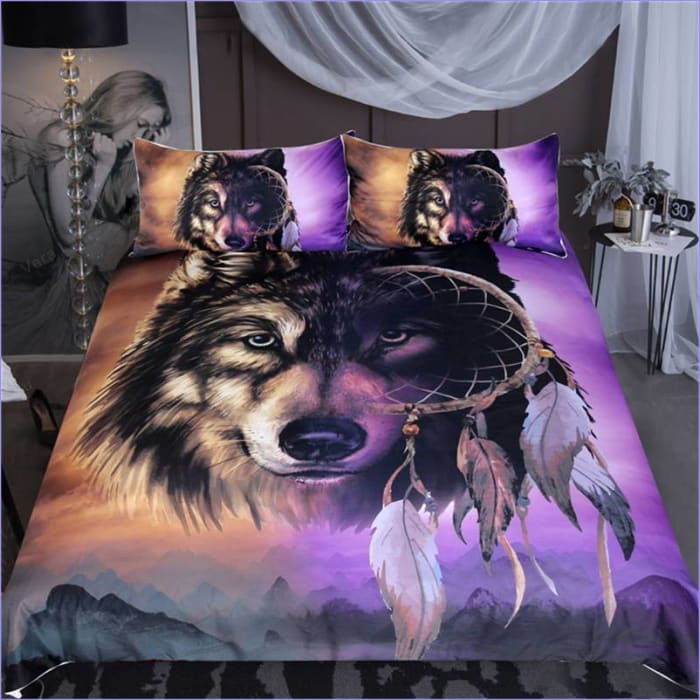 Povlak Na Přikrývku Wolf Print