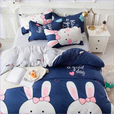 Modrý Povlak Na Přikrývku Králík Manga