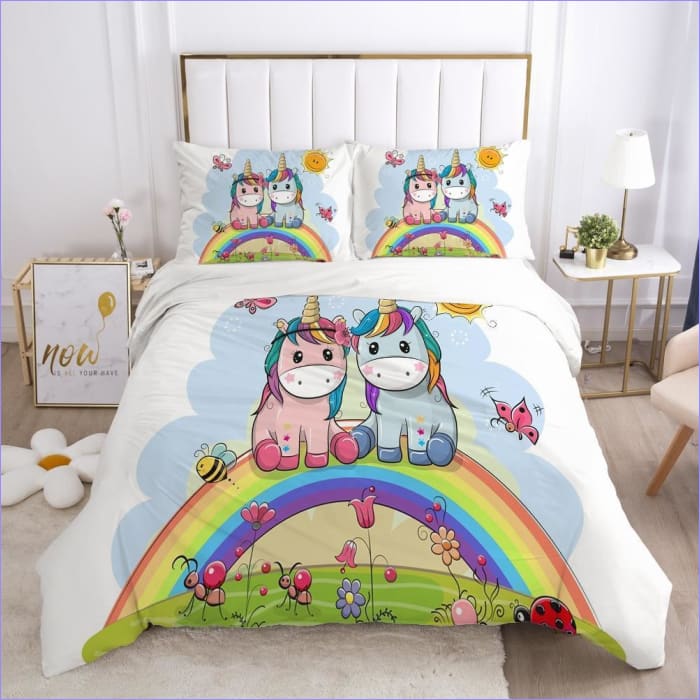 Povlak Na Přikrývku Twin Rainbow Unicorns