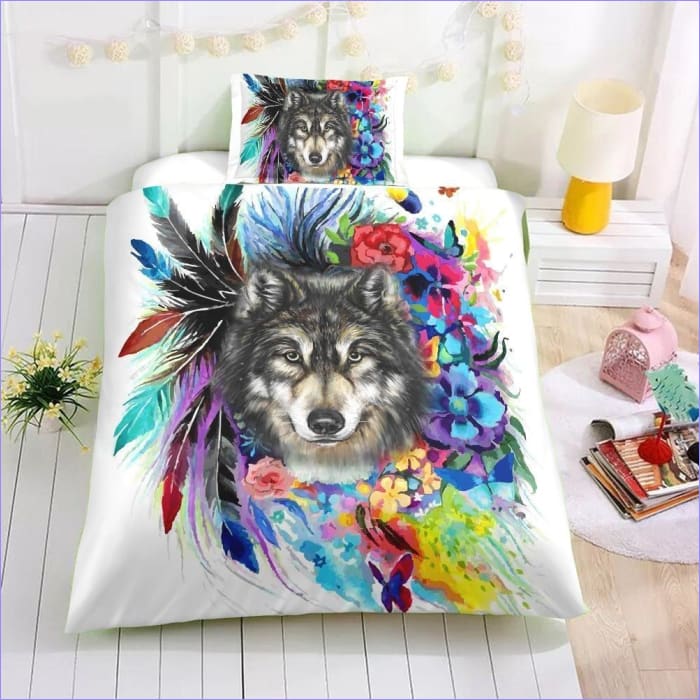 Barevný Povlak Na Peřinu Wolf