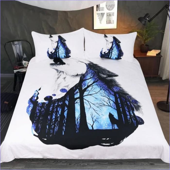 Povlak Na Přikrývku Mystický Lesní Vlk