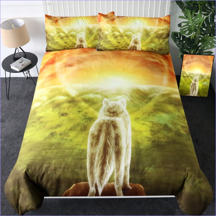 Povlak Na Přikrývku Wolf Sunrise