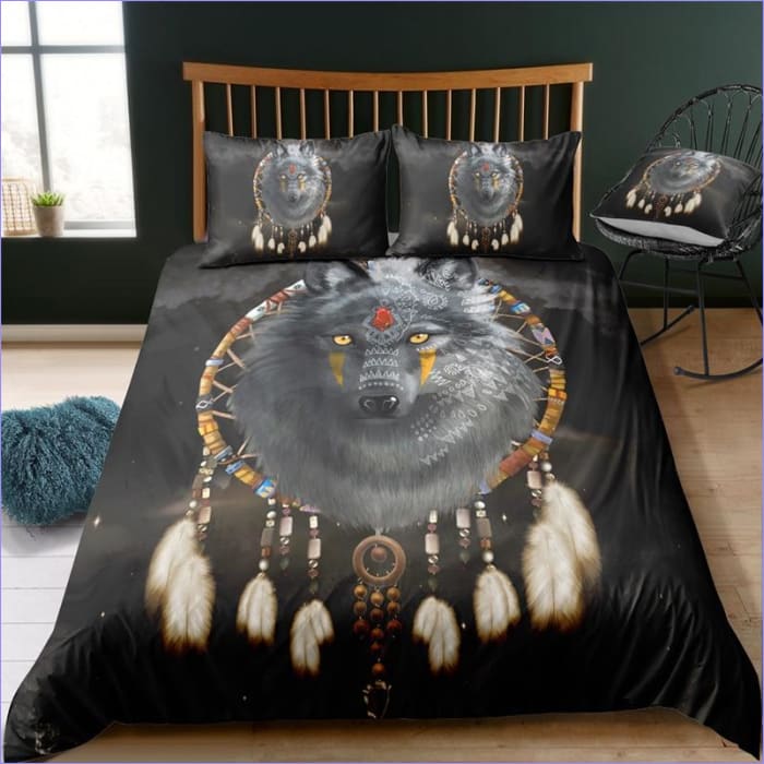 Povlak Na Přikrývku Black Wolf Dream Catcher
