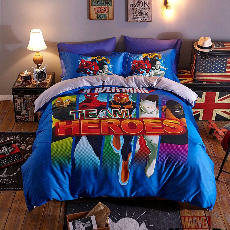 Povlak Na Přikrývku Marvel Team Avengers Heroes Ze 100% Bavlny