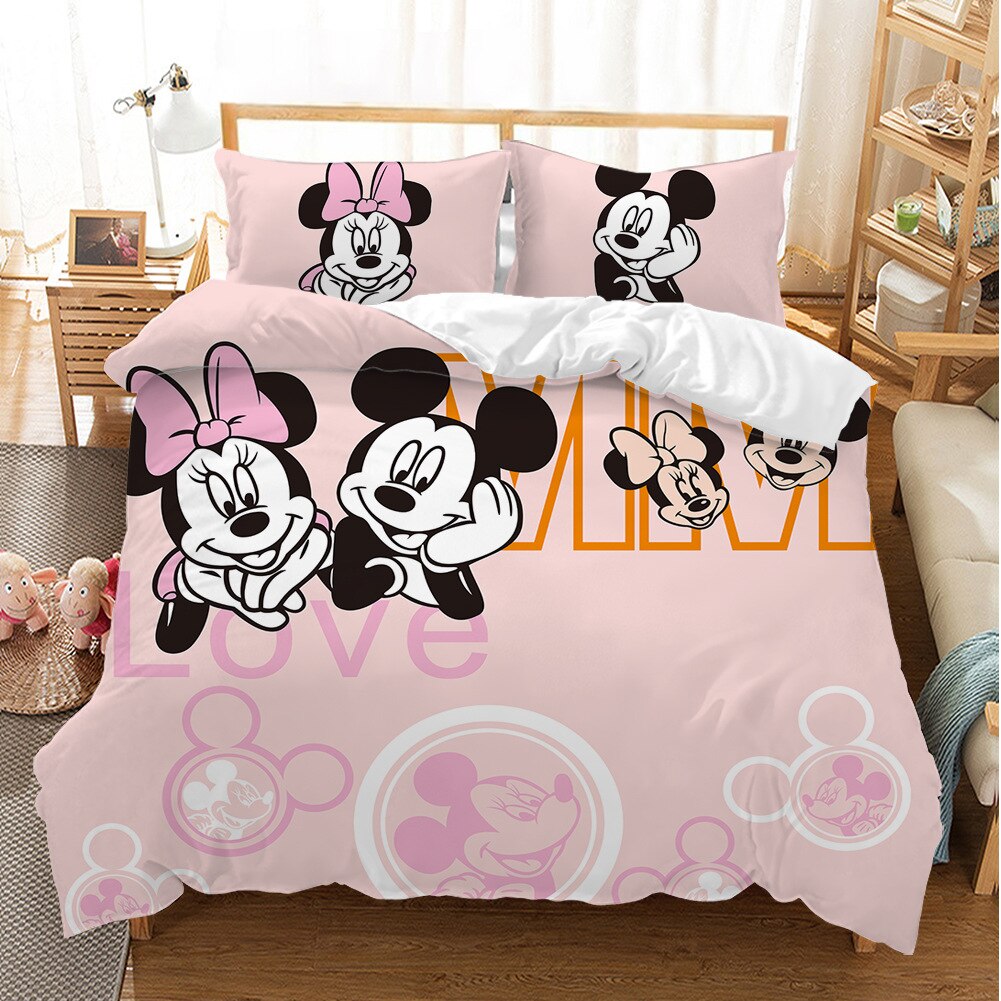 Mickey A Minnie Pink Povlak Na Peřinu