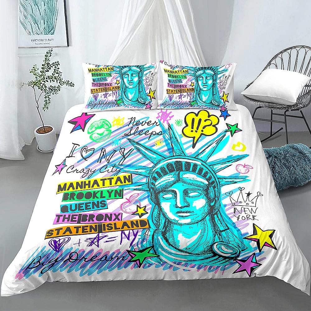 New York Povlak Na Přikrývku 220x240 Socha Svobody