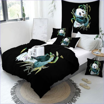 Povlak Na Peřinu Panda Bamboo Akvarel