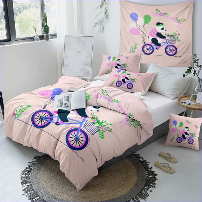 Povlak Na Peřinu Panda Na Kole