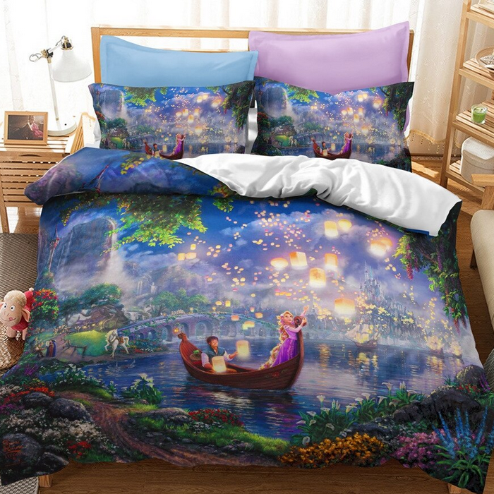 Rapunzel A Flynn Na Vodě Povlak Na Přikrývku