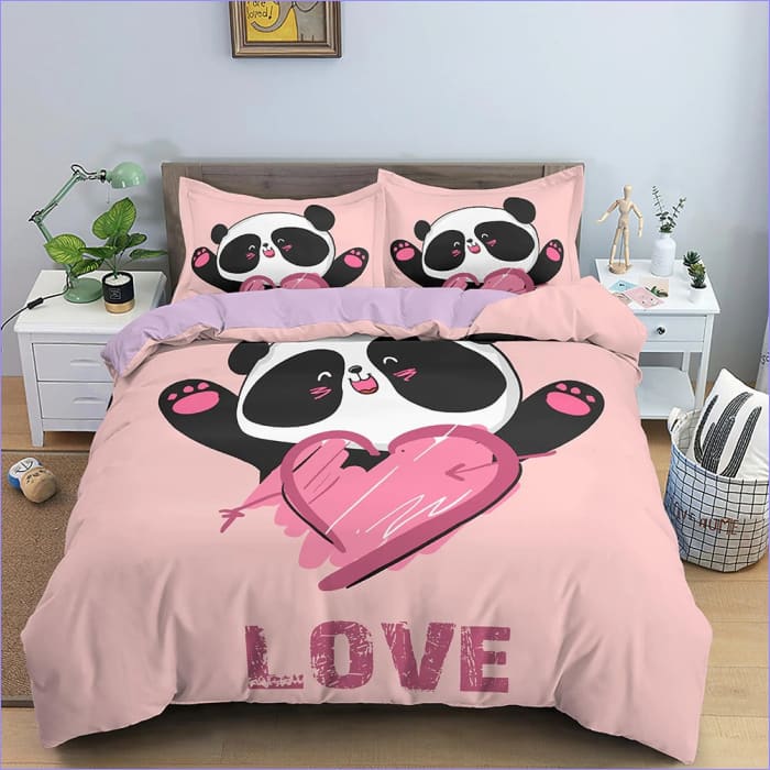 Povlak Na Přikrývku Pink Panda Love