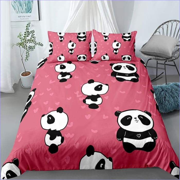 Povlak Na Přikrývku Little Panda Pink