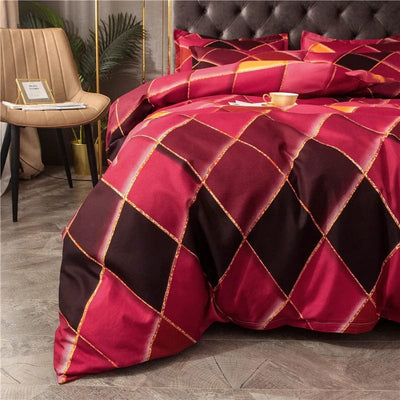 Červený Oranžový Povlak Na Peřinu