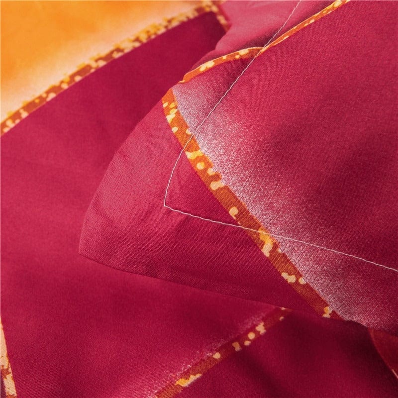 Červený Oranžový Povlak Na Peřinu