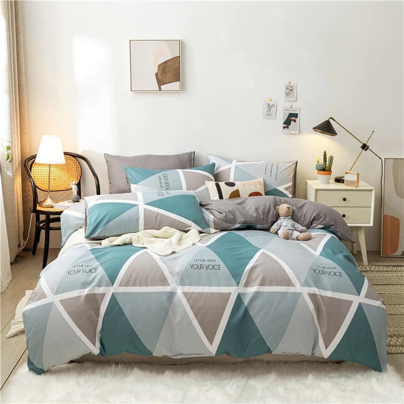 Kachní Modrý Skandinávský Povlak Na Přikrývku