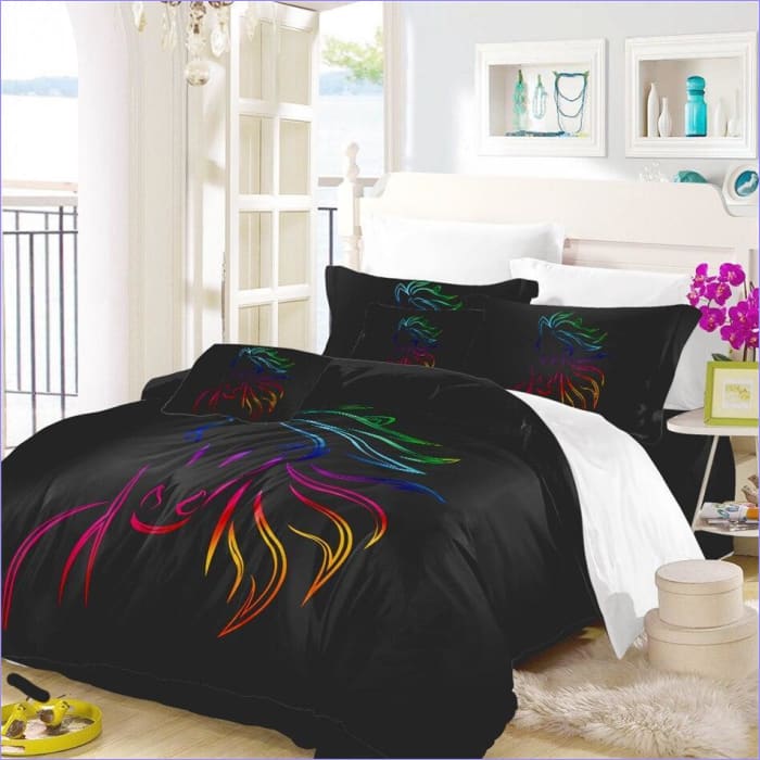 Povlak Na Přikrývku Rainbow Horse Head