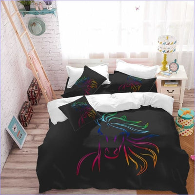 Povlak Na Přikrývku Rainbow Horse Head