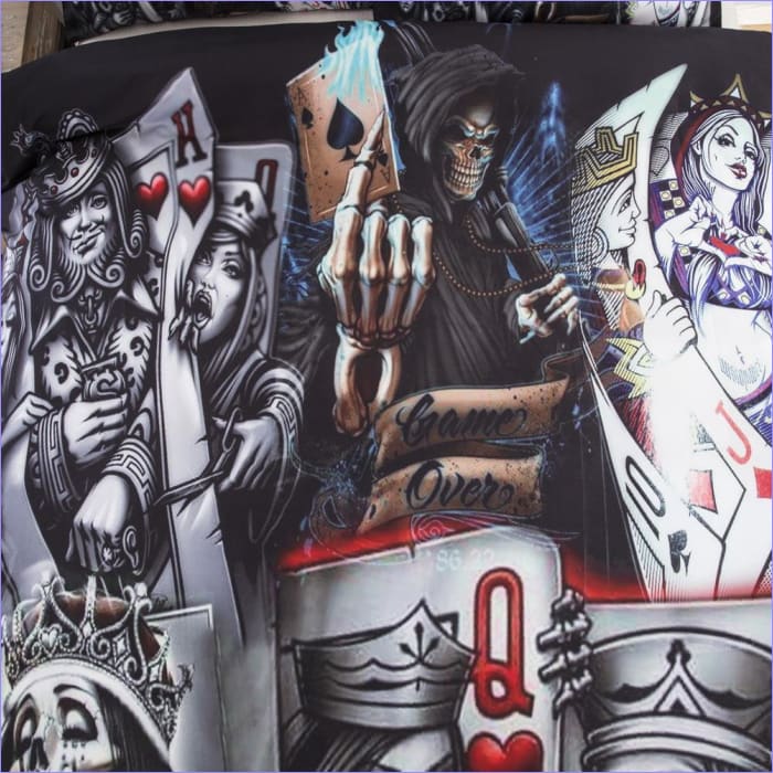 Pokrývka Na Přikrývku Poker Face Skull