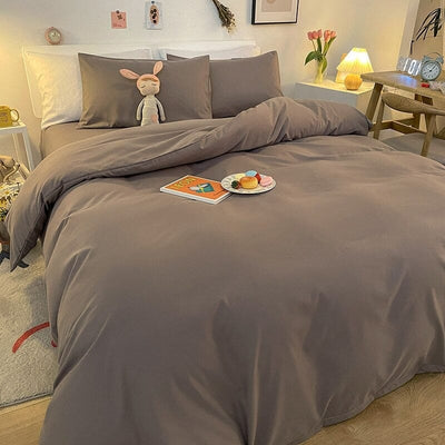 Obyčejný Šedý Povlak Na Přikrývku