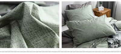 Povlak Na Přikrývku Zelená Šedá