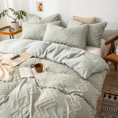 Vodově Zelený Povlak Na Peřinu