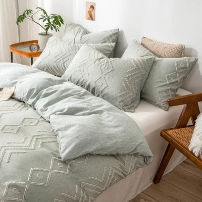 Vodově Zelený Povlak Na Peřinu