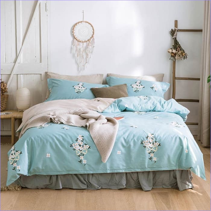 Povlak Na Peřinu Tyrkysový Květ