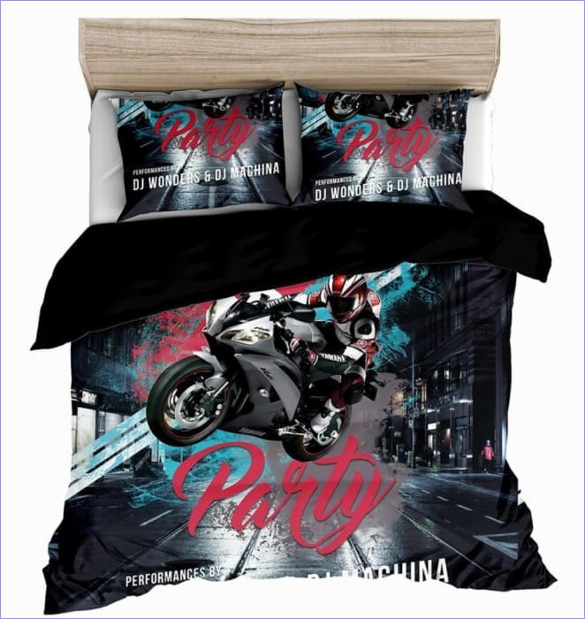 Povlak Na Přikrývku S Motocyklovým Vzorem