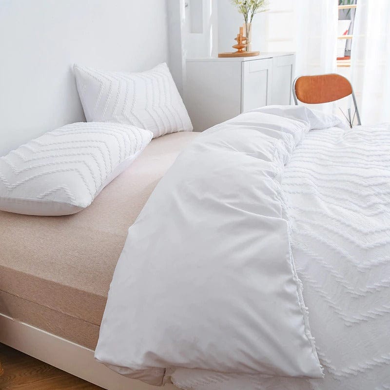 Sada Bílých Povlaků Na Peřinu