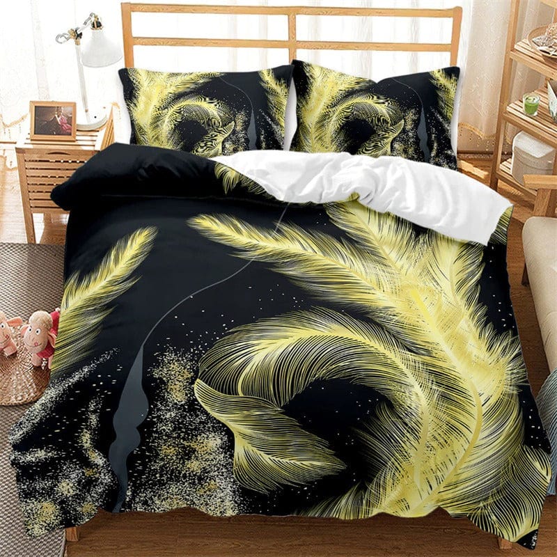 Sada Povlaků Na Přikrývku Ze Žlutého Peří