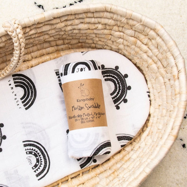 Bílá A Černá Dětská Deka